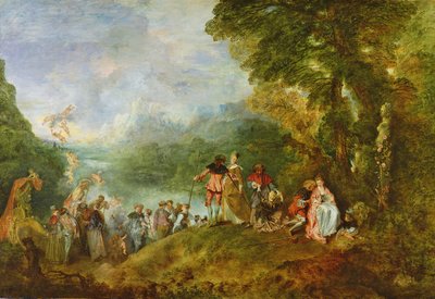 Inscheping naar Cythera, 1717 door Jean Antoine Watteau